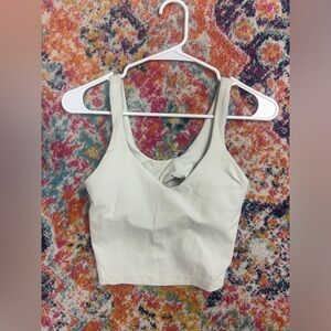 Cream/light beige lululemon align tank
